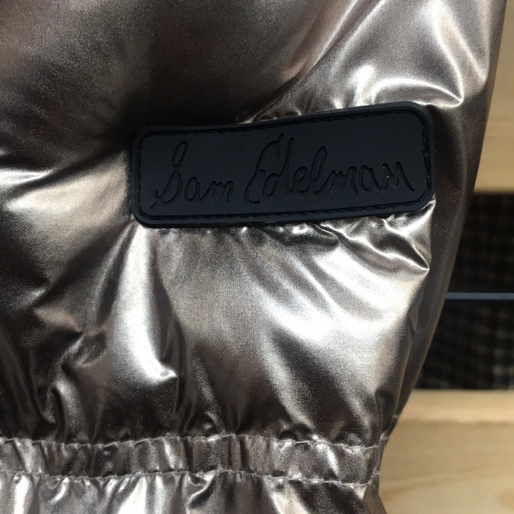 NWT,Sam Edelman,Fur Trim Puffer Jacket,copper - Picture 16 of 17